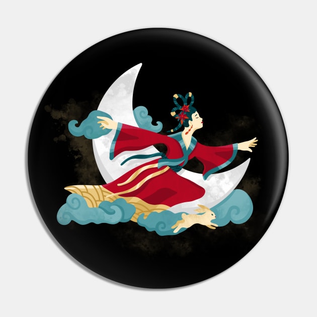 Chang'e, the Chinese Goddess of the Moon Pin by derangedexplorer