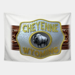 Cheyenne, Wyoming Western/Cowboy Belt Buckle Tapestry