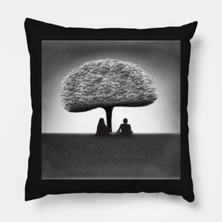 Couple together under tree of life Pillow