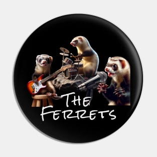 Rock Star Ferrets Musicians Pin