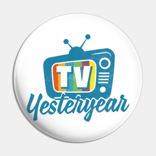 TV Yesteryear Logo Pin