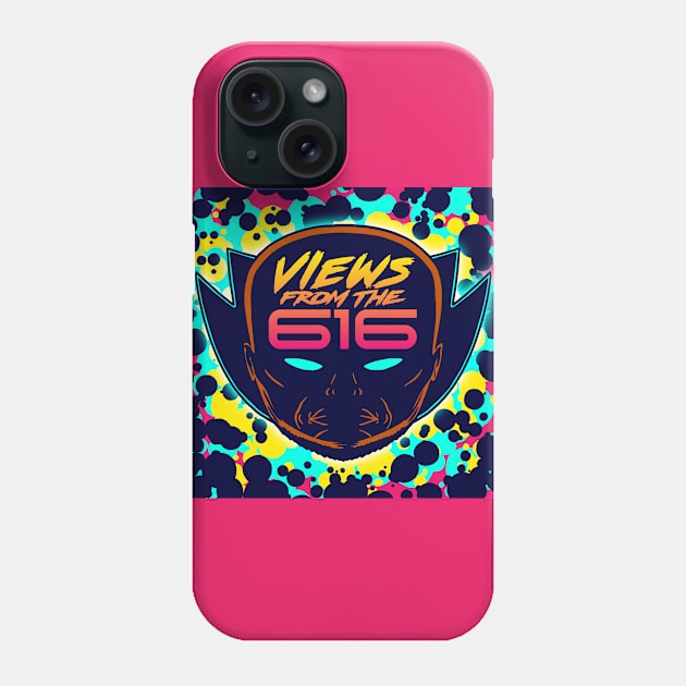 FRONT & BACK Miami Nights Views From The 616 Logo Phone Case by ForAllNerds