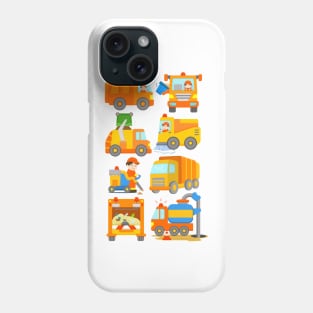 Cute Trash Vehicles Garbage Truck Kids Design Phone Case