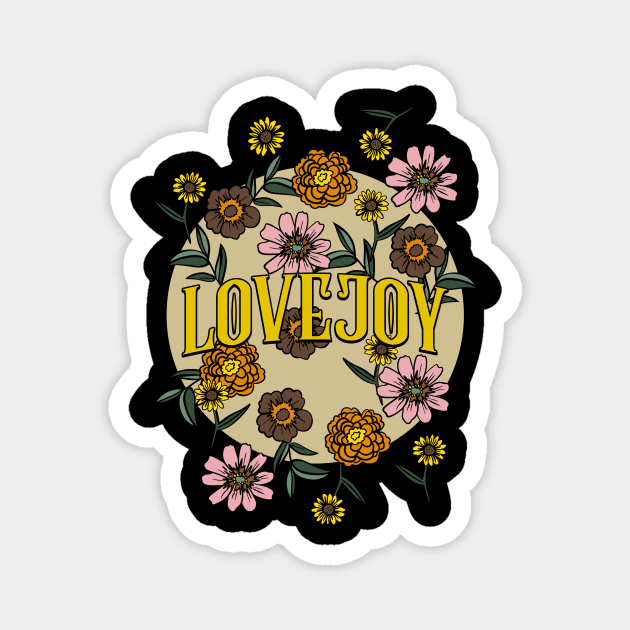 Lovejoy Name Personalized Flower Retro Floral 80s 90s Name Style Magnet by Ancientdistant