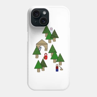 red riding hood peg people Phone Case