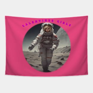 American galentine girl on planet sam Tapestry