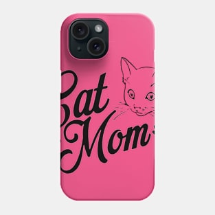 cat mom cool design gift Phone Case