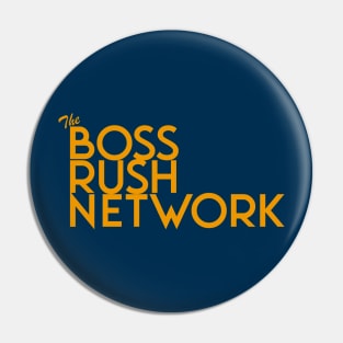 Boss Rush Network Logo (White) Pin