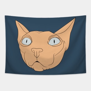 Cool Pink Sphynx Cat Tapestry