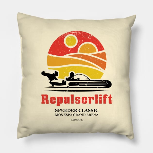 Speeder Classic Pillow by Stationjack