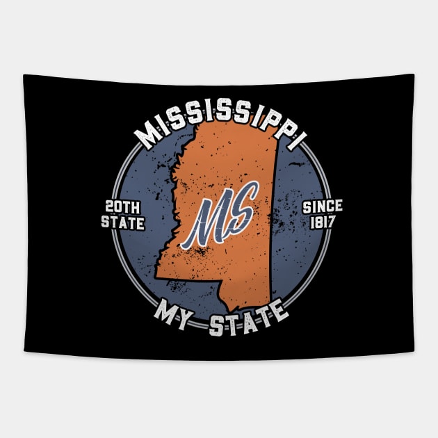 Mississippi My State Patriot State Tourist Gift Tapestry by atomguy