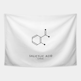 Salicylic Acid Molecular Structure - White Tapestry