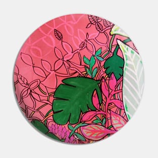 Tropical leaves Pin