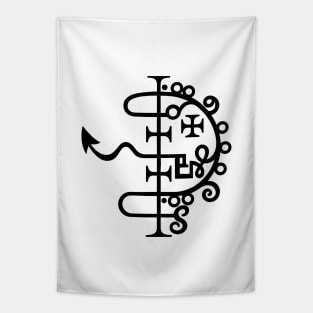 Asmoday sigil. Demonology. Demons seal. Asmodeus Tapestry