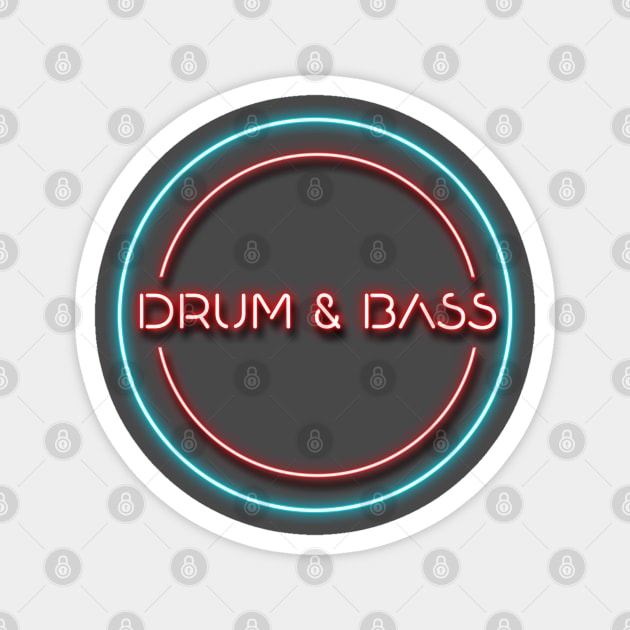 DRUM AND BASS Magnet by KIMIDIGI