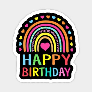 Happy Birthday For Women Teens Girls Kids Gift Rainbow Magnet