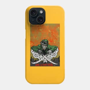 MF DOOM T'shirt "hold the mic and your attention" Phone Case