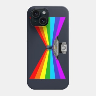 Tardis Console Rainbow Time Warp Phone Case