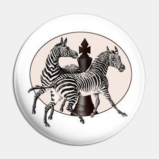 Zebra herd Africa Pin