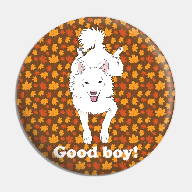 White good boy Pin by SDPP