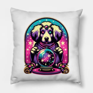 Mystical Psychic Dog T-Shirt: Unleash Your Inner Visionary Pillow