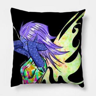 blue festival rainbow mandala pixie fairy ecopop Pillow