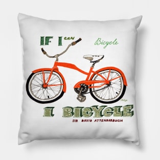 If I can bicycle, I bicycle Pillow