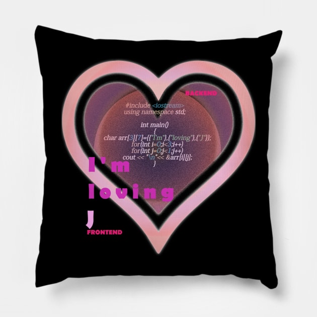 Valentine for J programmer Pillow by GraphGeek