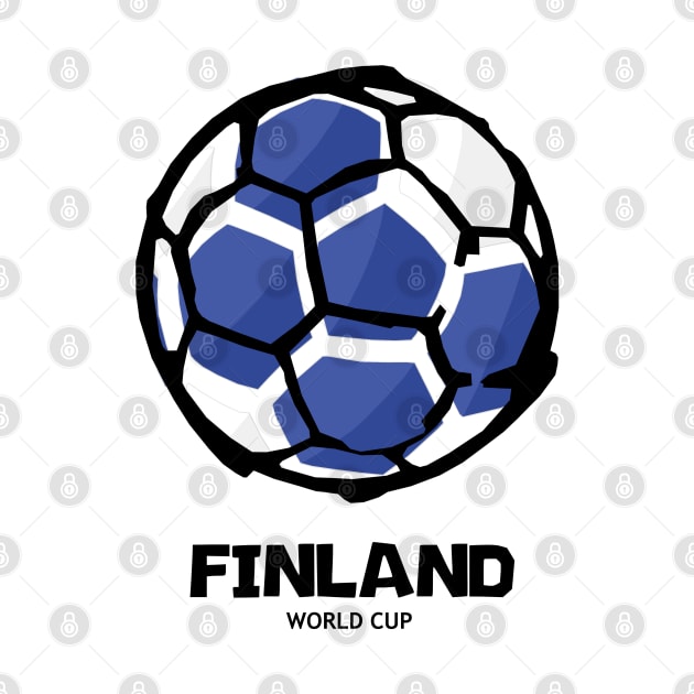 Finland Football Country Flag by KewaleeTee