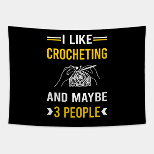 3 People Crocheting Crochet Tapestry