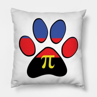 Polyamory Pride Paw Pillow