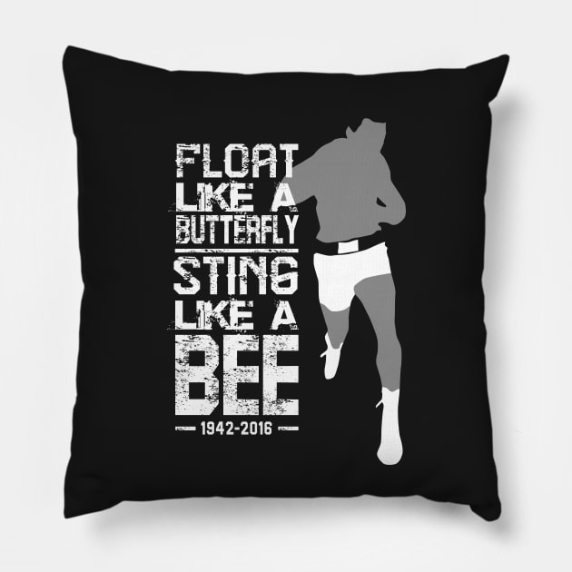 float like a butterfly sting like a bee Pillow by upcs