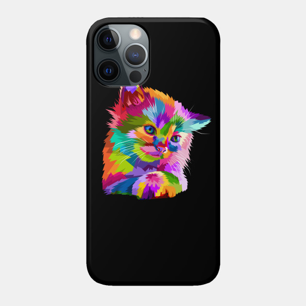 Colorful Cat Kitten Lover - Cat Lover Gifts - Phone Case