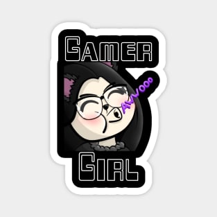 Gamer Girl, Wolf Girl, Awwooo, Howl. Twitch streamer emote Magnet