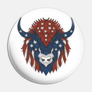 American bison Pin