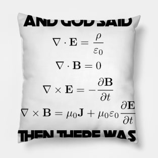 Maxwell's equation Pillow