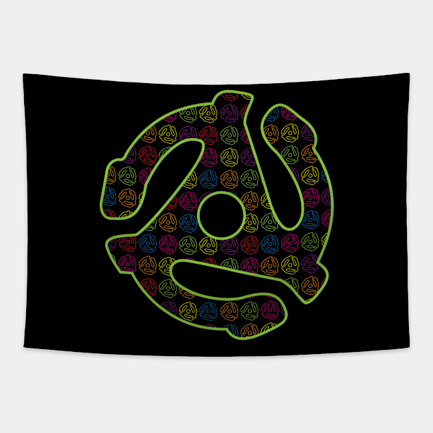 Retro 45 vinyl adapter Tapestry by the Bujeezis