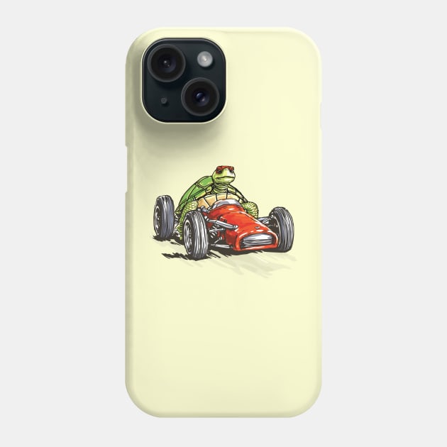 Turtle Racing Phone Case by Mad Swell Designs