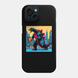 Godzilla in New York City . Phone Case