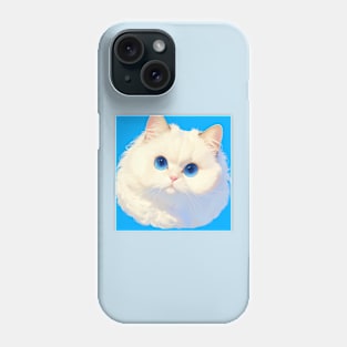 Blue-eyed Fluff I Phone Case