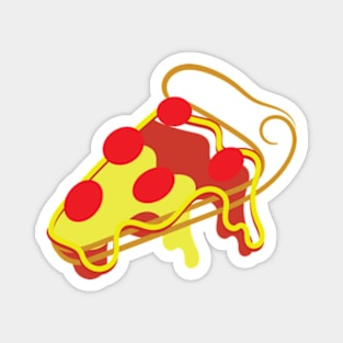 Pizza Slice, Cool, Outline Magnet