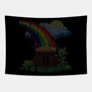 Bitcoin, Rainbow, Pot, Gold, Goblin, Legend, Money Tapestry