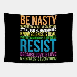 Impeach Trump Be Nasty Tapestry