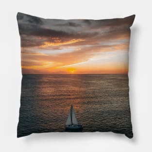 Sunset Sailing Pillow