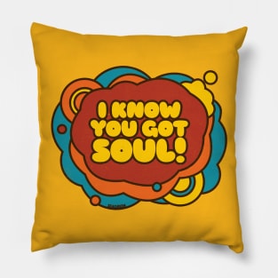 Groovy Retro 70s Soul Funk Pillow
