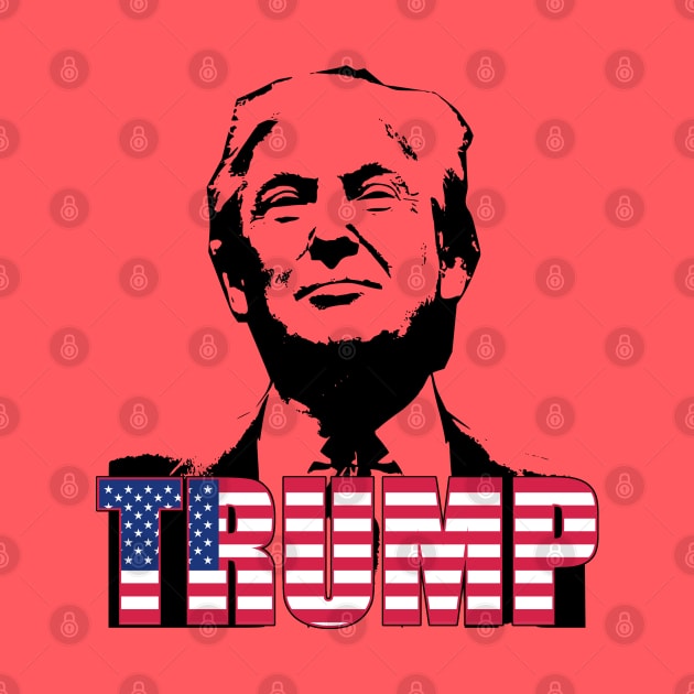 Patriot Trump President Bold Graphic by AltrusianGrace