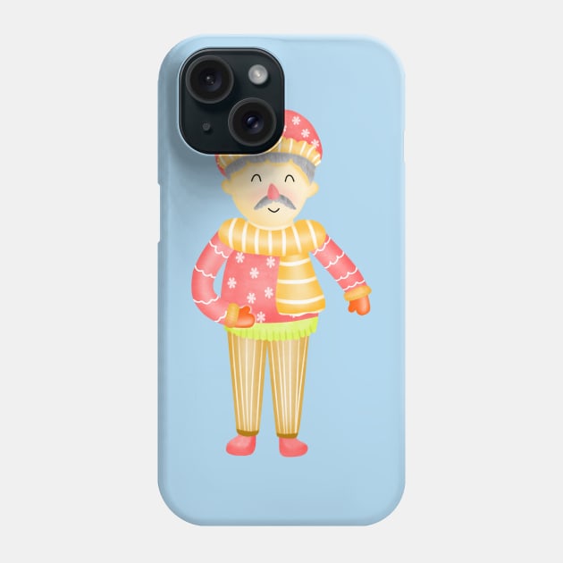 Cute santa claus boy Phone Case by Onanong art design shop.