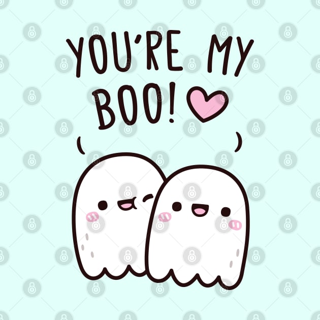 Cute Ghosts You Are My Boo Bestie Doodle by rustydoodle