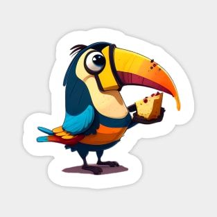 Toucan & Cake Magnet