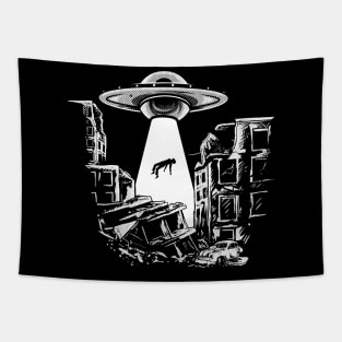 Spacecore Alien Abduction UFO UAP Tapestry